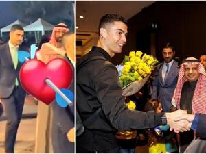 رونالدو وحارسه الشخصي في الرياض