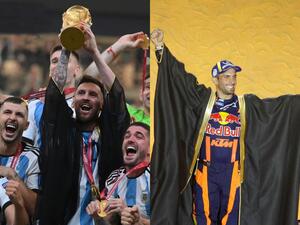 الدرّاج الأرجنتيني كيفين بينافيدس - النجم الأرجنتيني ليونيل ميسي