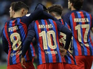 برشلونة يتأهل لنهائي السوبر الإسباني (المصدر: أ ف ب)