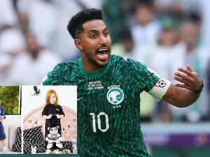 سالم الدوسري يرتدي معطف بالنسياغا