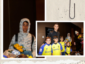 كريستيانو رونالدو مع ابنه البكر