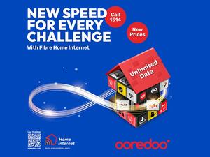 Ooredoo تقوم بتحديث باقات خدمة فايبر الإنترنت المنزلي لضمان بقاء عملائها على اتصال دائم