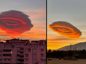UFO-shaped cloud