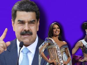 رئيس فنزويلا نيكولاس مادورو - ملكة جمال الكون 