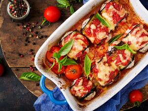 مقبلات الباذنجان الشهية بالفرن 