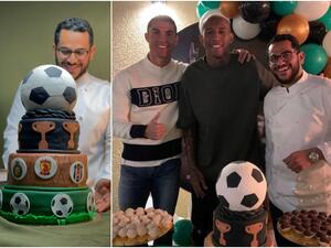 بن قاسم برفقة تاليسكا ورونالدو