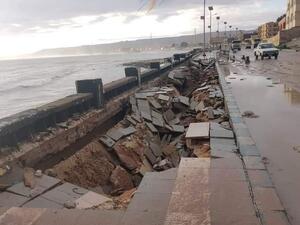 كورنيش مدينة السلوم في الإسكندرية 