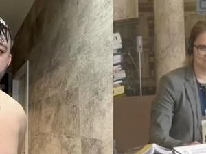 سياسي روماني يستحم خلال اجتماع رسمي على زووم