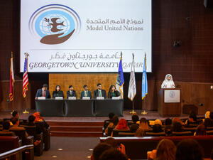 Georgetown Arabic Debate Team Wins Best Speaker and Earns Top Four Ranking at the 2nd Asian Arabic Debating Championship in Oman