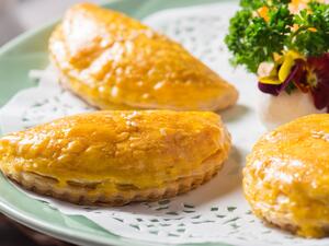 فطيرة نباتية مع حشوة الفطر واليقطين