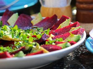 كارباتشيو نباتي مع كريمة الكاجو