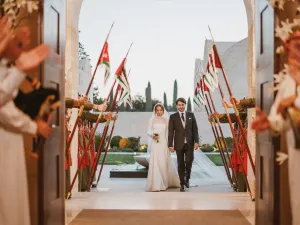إطلالة الأميرة إيمان بفستان زفاف ملكي من ديور
