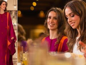 رجوة آل سيف بالمتفت النجدي في حفلة حناء الأميرة إيمان 