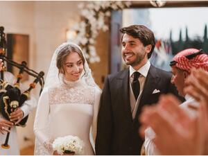 الأميرة إيمان مع زوجها جميل