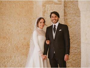 الأميرة إيمان مع زوجها جميل