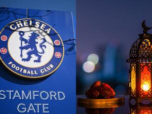 إفطار جماعي داخل ملعب نادي تشيلسي