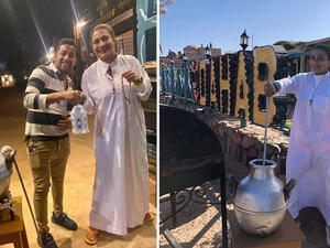 Katy Zarif broke the stereotype and became the first female Christian to work as a Mesaharaty wandering Dahab streets and waking people up.