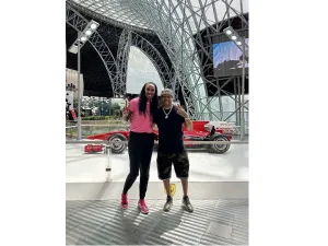 Ferrari World Abu Dhabi welcomes NBA and WNBA legends Allen Iverson and Lisa Leslie