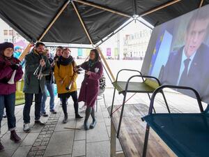 احتجاجات ضد الرئيس الفرنسي ماكرون