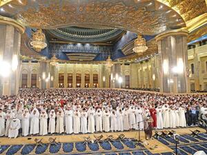 صلاة التروايح من أحد مساجد الكويت في رمضان 1444 هـ