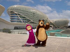 Spotted: Masha and The Bear seen enjoying Yas Island’s leading attractions ahead of the weekend show