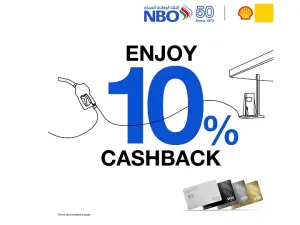 NBO enables customers to earn cashback on purchases at shell petrol stations