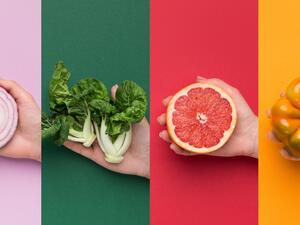 سلطة الربيع الملونة والصحية