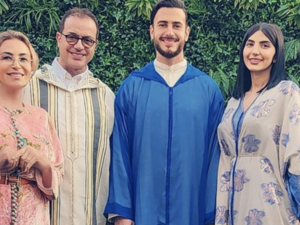 Saad Lamjarred celebrates his parole with his family