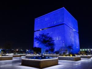QF’s Education City lit in blue for World Autism Awareness Day