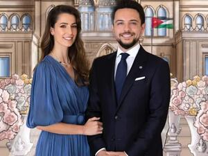 الأمير عبدالله الثاني والآنسة رجوة آل سيف