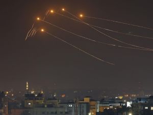 صواريخ الجهاد الاسلامي من غزة - صورة عن تويتر