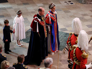 كيت ميدلتون والأمير وليام في حفل تتويج الملك تشارلز الثالث