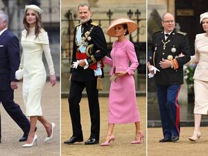 ملوك وملكات في تتويج الملك تشارلز