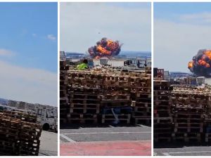 F-18 fighter jet crashes in Spain