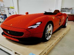 Lego Ferrari convertible unveiled at Danish amusement park
