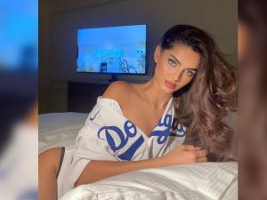 Iranian-American model Mahlagha Jaberi