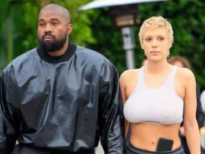 Kanye's wife models nearly naked for Yeezy