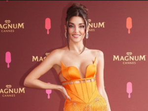 Hande Erçel at Cannes for Magnum 