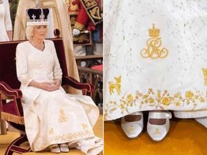 فستان الملكة كاميلا في حفل التتويج