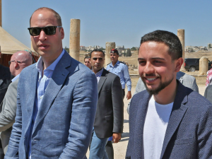 الأمير الحسين برفقة الأمير وليام