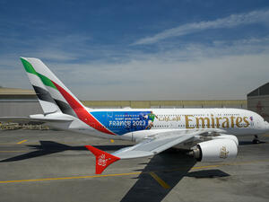 Sky high try: Emirates debuts Rugby World Cup 2023 livery on the A380