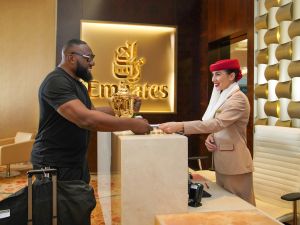 Excitement soars in Paris as Emirates passes the Webb Ellis Cup to the host nation