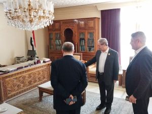 المقداد اطلع على جهوزية البناء والتحضيرات الجارية لإعادة افتتاح السفارة