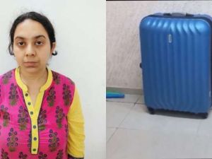 ضعت جثة امها القتيلة في حقيبة وسلمتها للشرطة