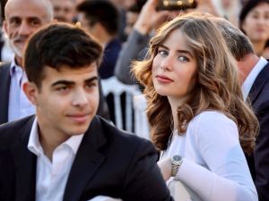 الأميرة غيداء طلال وشقيقها التوأم محمد