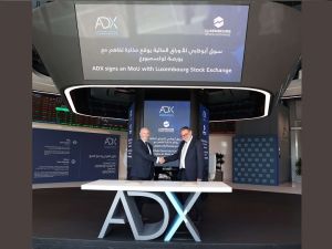سوق أبوظبي للأوراق المالية يوقع مذكرة تفاهم مع بورصة لوكسمبورغ