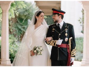 Prince Hussein and Princess Rajwa