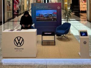 Visit Volkswagen’s kiosk at malls for information and enquiries about top models or