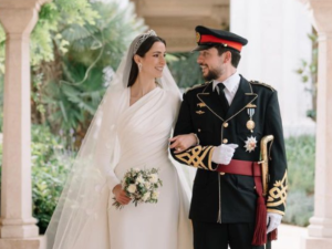 Where did Prince Hussein and Princess Rajwa go for their honeymoon?