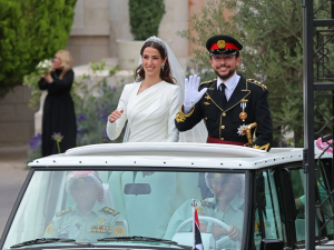 الأمير الحسين وعروسه الأميرة رجوة